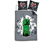 Minecraft dekbedovertrek - Eenpersoons - 140 x 200 cm / 65 x 65 cm - Polycotton