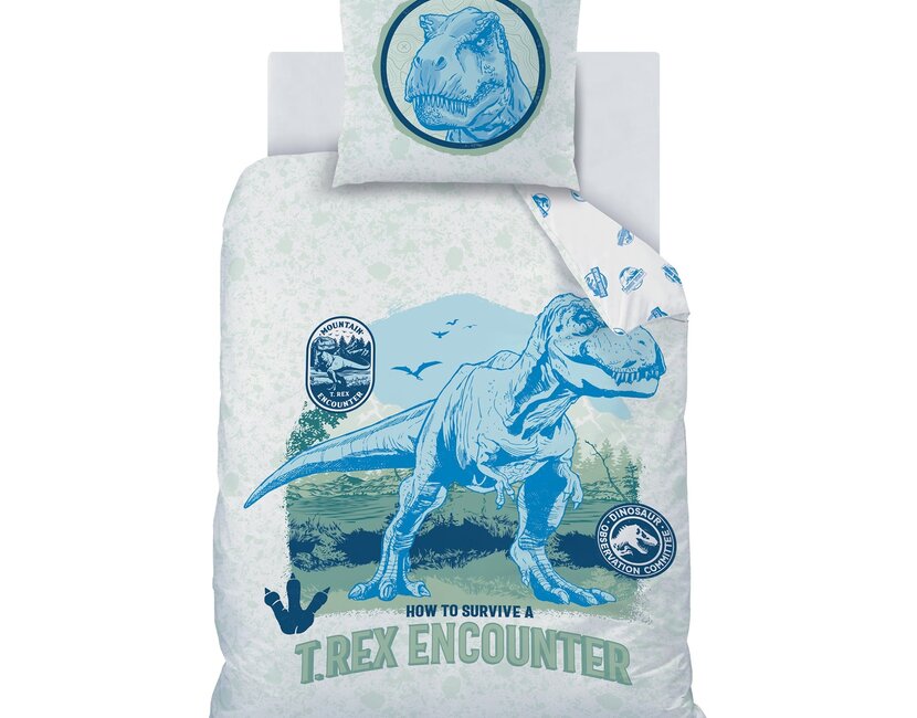 Jurassic World Dekbedovertrek Encounter - Katoen