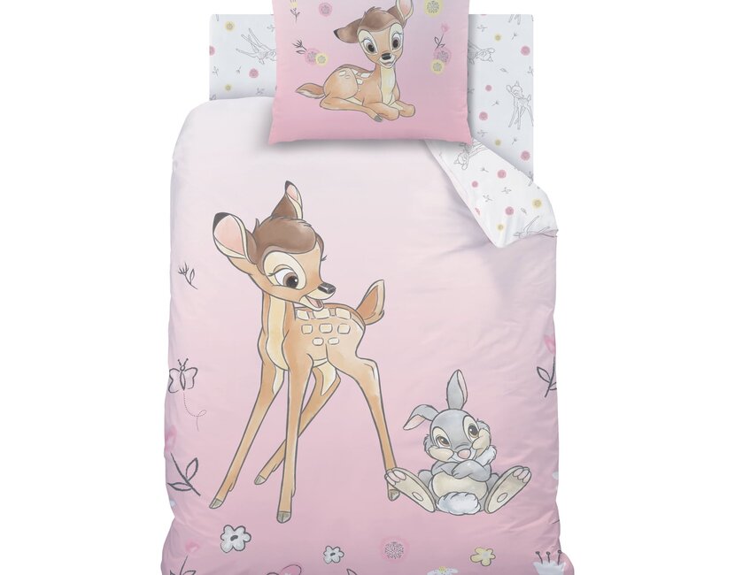 Disney Bambi Dekbedovertrek Flower - Katoen - Gratis bezorgd