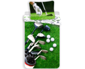 Sport Dekbedovertrek, Golf - 140 x 200 + 70 x 90 cm - Katoen