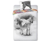 Animal Pictures Dekbedovertrek Zebra 140 x 200 cm + 1 kussensloop 70 x 90 cm 100% katoen