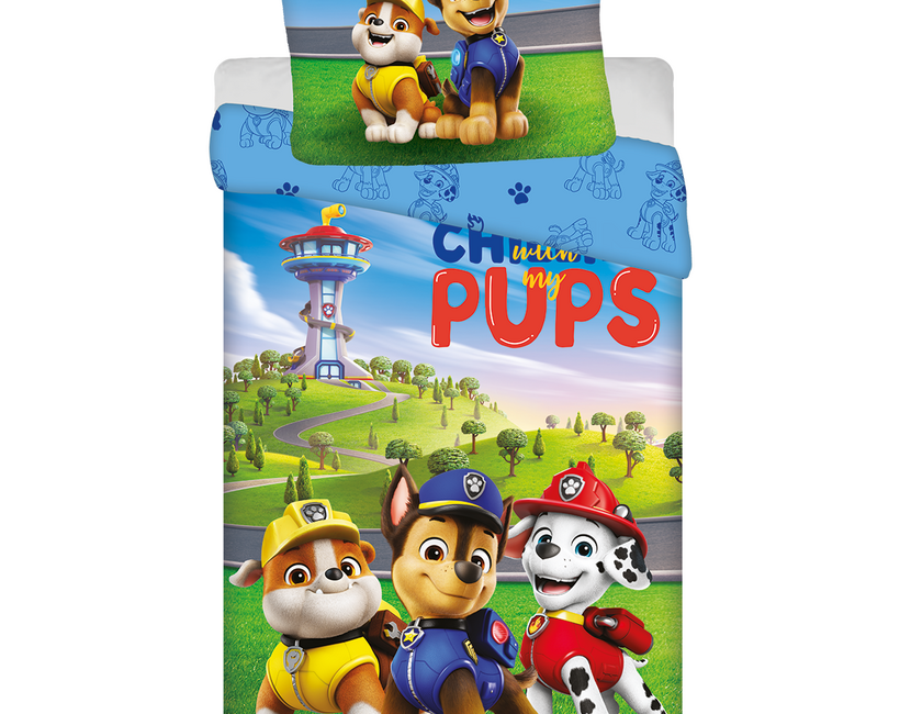 PAW Patrol Dekbedovertrek Pups - 140 x 200 cm + 70 x 90 cm - Polyester