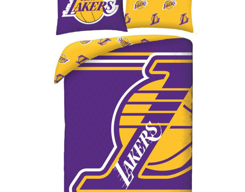 LA Lakers Dekbedovertrek Ball - Polyester - Gratis bezorgd