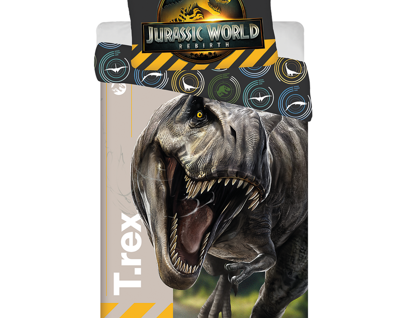 Jurassic World Dekbedovertrek T-Rex - Katoen