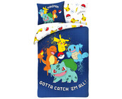 Pokemon Dekbedovertrek Catch - Polyester - Gratis bezorgd