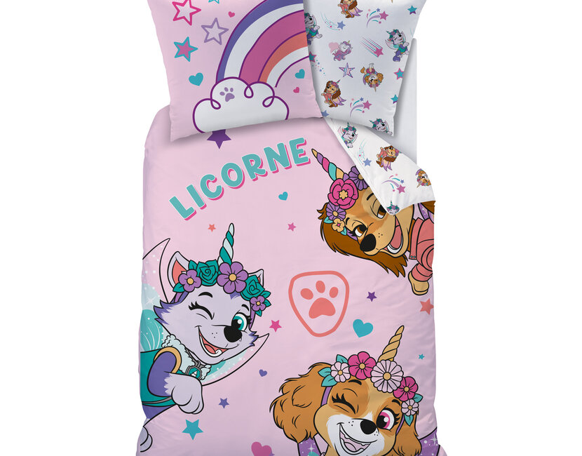 Paw Patrol Dekbedovertrek Unicorn - 140 x 200 + 63 x 63 cm - Katoen
