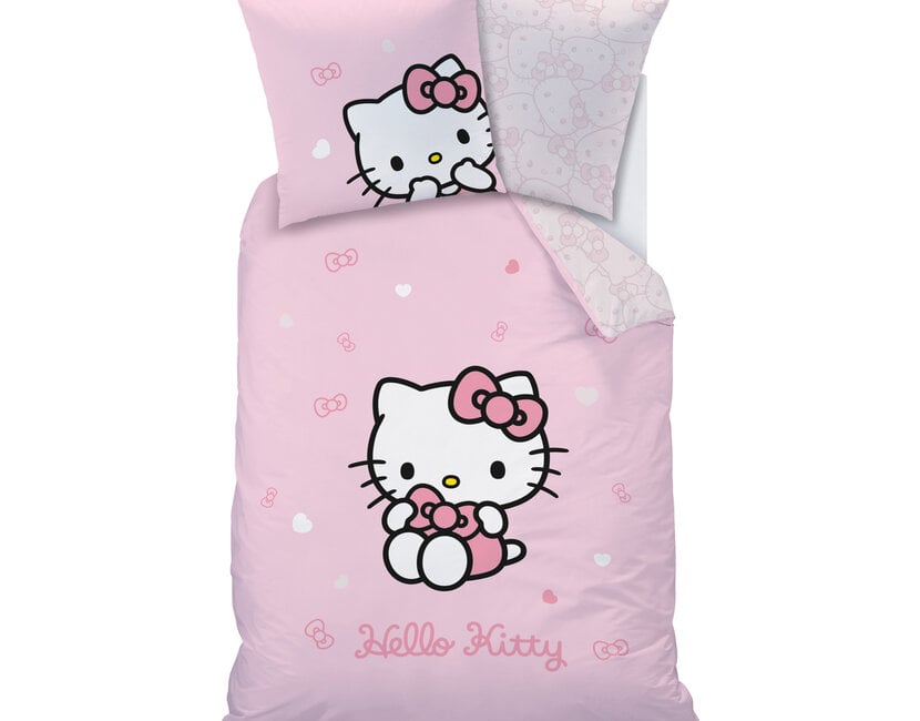 Hello Kitty Dekbedovertrek Cute - Katoen - Gratis bezorgd