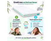 Kindermatras 70x200 Lilli Bamboe - Meegroeimatras