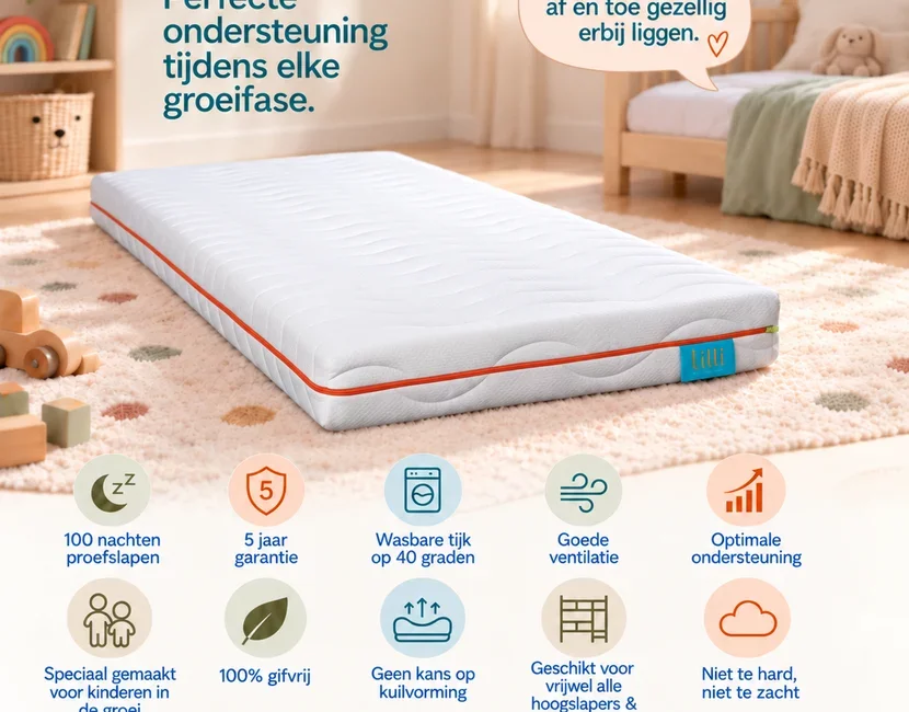 Kindermatras 90x200 Lilli Comfort - dikte 14cm