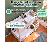 Kindermatras 90x200 Lilli Bamboe - Meegroeimatras
