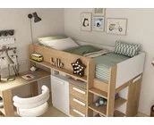 Yolo halfhoogslaper Eikenkleur - 90x200