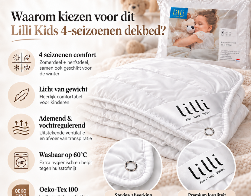 Peuter 4 seizoenen dekbed 120x150