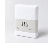 Hoeslaken Lilli Kids  - eenpersoonsmaat - 100% Katoen - wit