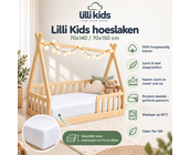 Hoeslaken Lilli Kids  - 70x140 / 70x150 - 100% Katoen - wit