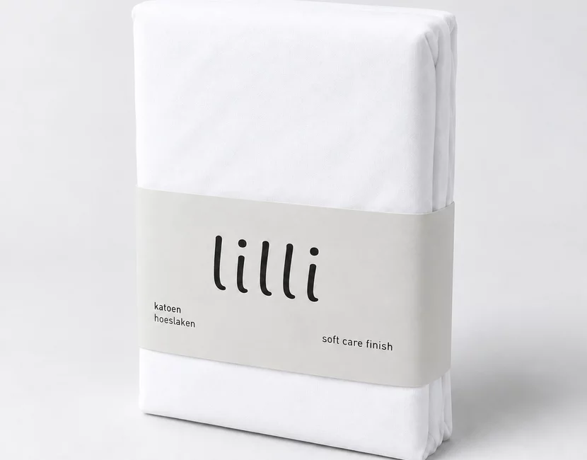 Hoeslaken Lilli Kids  - 140x200 - 100% Katoen - wit