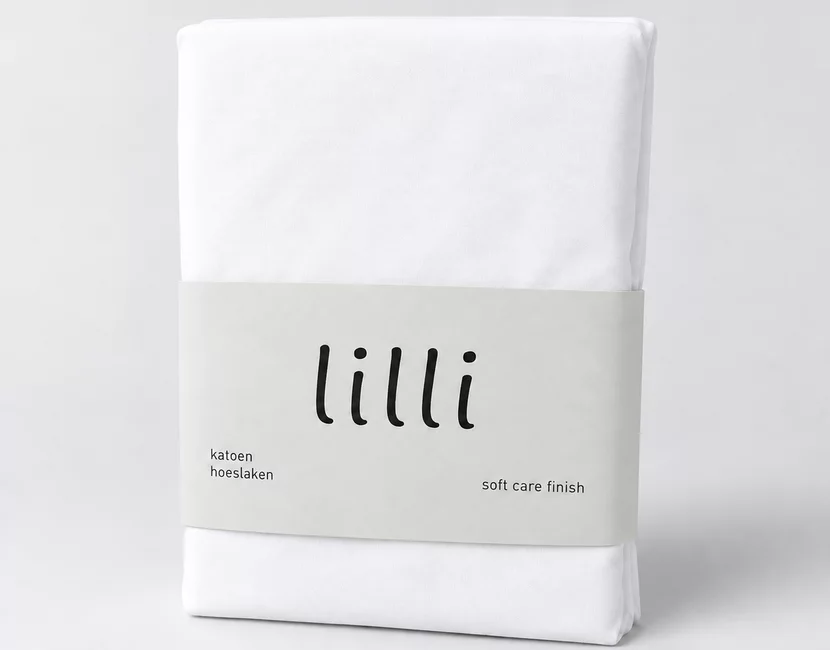 Hoeslaken Lilli Kids  - 140x200 - 100% Katoen - wit