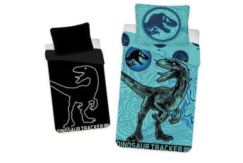 Jurassic World Dekbedovertrek Tracker Glow in the Dark - Katoen
