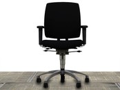 Drabert Entrada Bureaustoel Zwart | Chroom - Nieuwe Stoffering