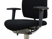 Drabert Entrada Bureaustoel Zwart | Chroom - Nieuwe Stoffering