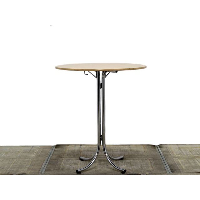 Ronde Statafel | Chroom Onderstel - Inklapbaar