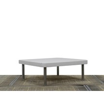 Montis Spots Salontafel | Hoogglans Wit - Gepolijst Aluminium