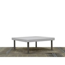 Montis Spots Salontafel | Hoogglans Wit - Gepolijst Aluminium