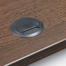 Kabeldoorvoerdop |  Zwart / Aluminium