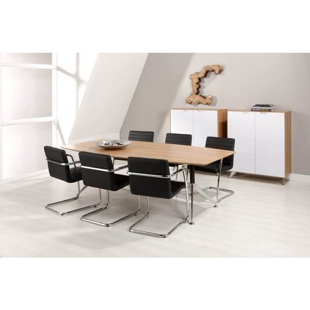 Vergaderstoel 939 – Zwart of Wit Kunstleder