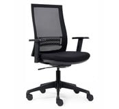 Bureaustoel Cambridge Net - Zwart