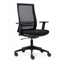 Bureaustoel Cambridge Netweave - Zwart