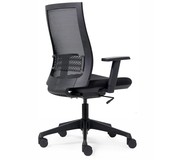 Bureaustoel Cambridge Netweave - Zwart