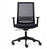 Bureaustoel Cambridge Netweave - Zwart