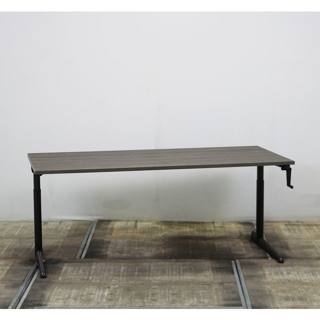 Ahrend 500 Slingerbureau Zwart | 180 x 80 cm