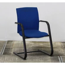 Comforto D5028 Vergaderstoel Blauw - Zwart Slede Frame