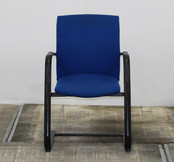 Comforto D5028 Vergaderstoel Blauw - Zwart Slede Frame