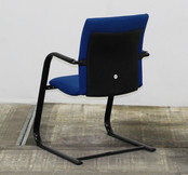 Comforto D5028 Vergaderstoel Blauw - Zwart Slede Frame