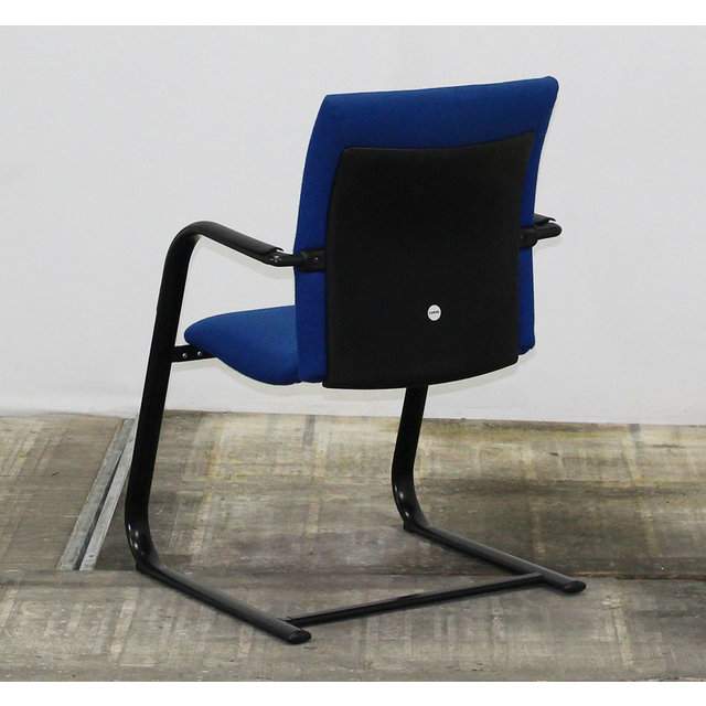 Comforto D5028 Vergaderstoel Blauw - Zwart Slede Frame