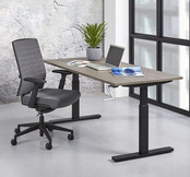 Bureau Dex | T-Poot Slinger Verstelbaar | 140x80 cm