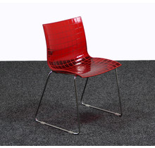 Designstoel Maxdesign X3 - Rode Kunststof Zitting
