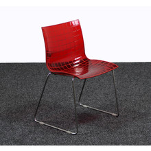 Designstoel Maxdesign X3 - Rode Kunststof Zitting