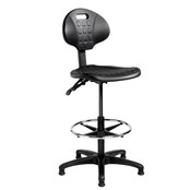 Hoge Verstelbare Werkstoel - Zwart