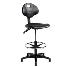 Verstelbare Werkstoel Hoog | Zwart