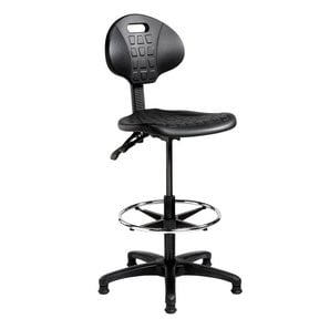 Hoge Verstelbare Werkstoel - Zwart