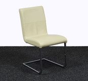 Crème Vergaderstoel - Slede Onderstel