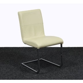 Crème Vergaderstoel - Slede Onderstel