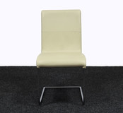 Crème Vergaderstoel - Slede Onderstel