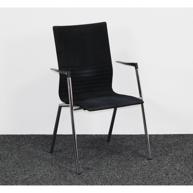 Kantinestoel Vierpoot Zwart