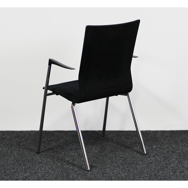 Kantinestoel Vierpoot Zwart