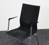 Kantinestoel Vierpoot Zwart