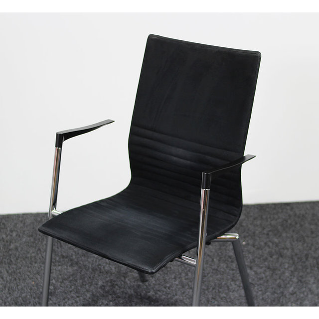 Kantinestoel Vierpoot Zwart